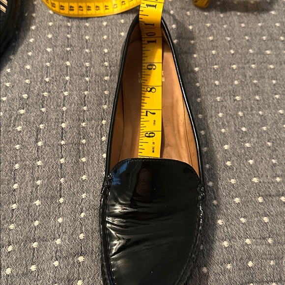 Stuart Weitzman Black Patent Leather Mach Driving Moccasins size 8M - Picture 11 of 13